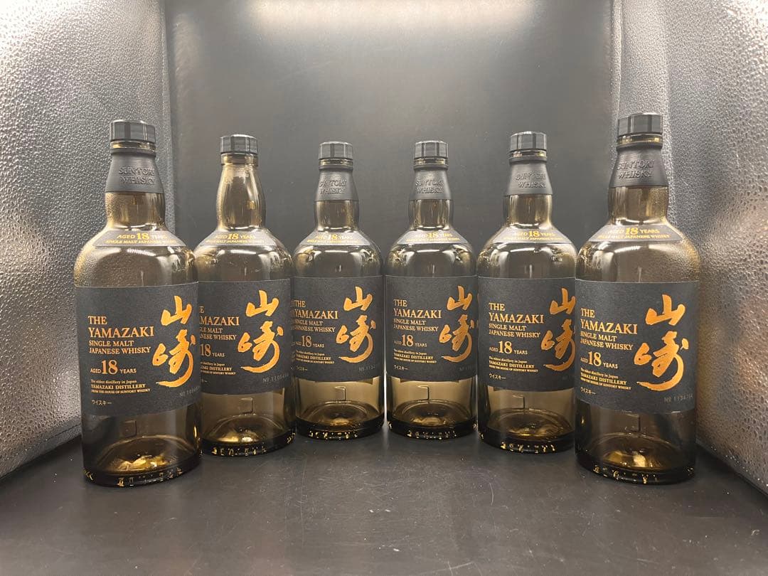 サントリー山崎18年空瓶6本セット カートン＆ダンボールセット商品