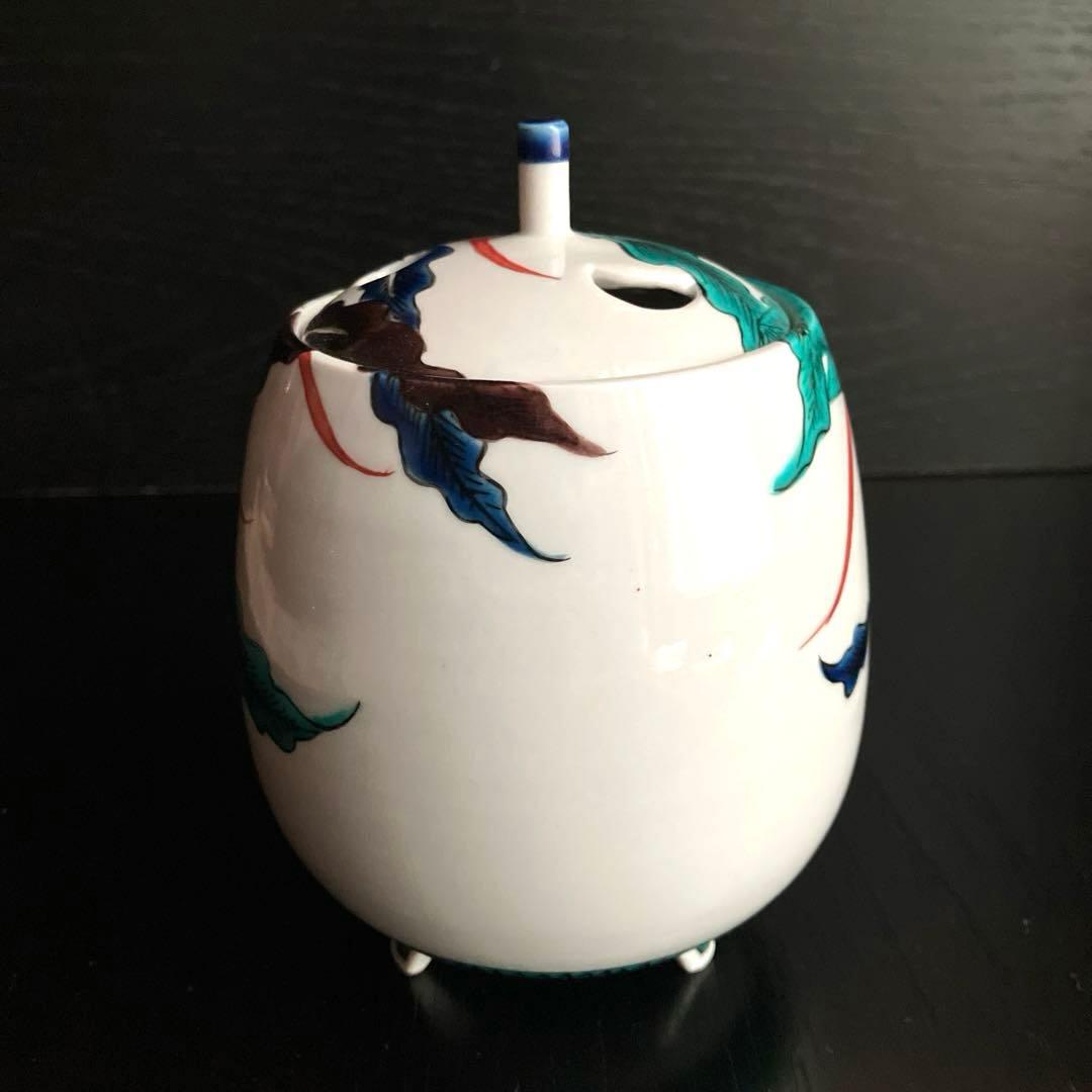 九谷焼香炉 九谷五彩鳳凰文 作家一点物香炉 ☆最終価格☆