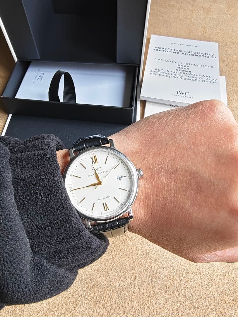 IWCポートフィノ オートマティック IW356517 ウォッチ シルバー文字盤