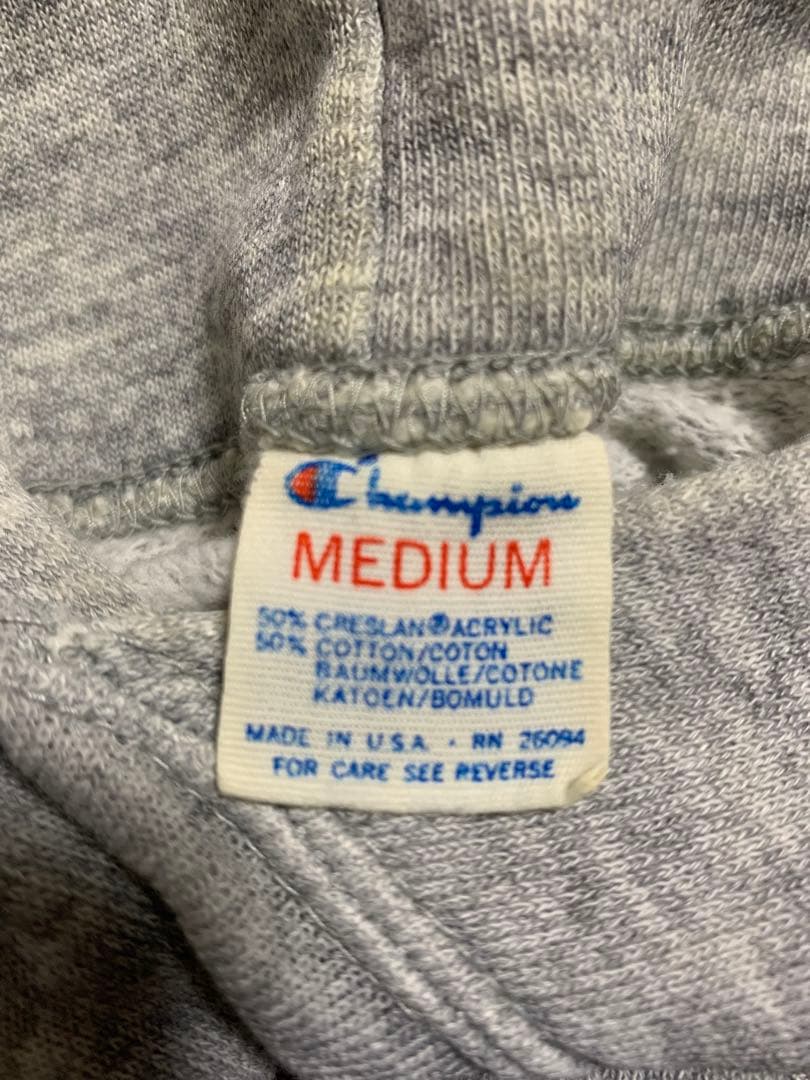 80s championパーカー　USA製　トリコタグ　スウェット