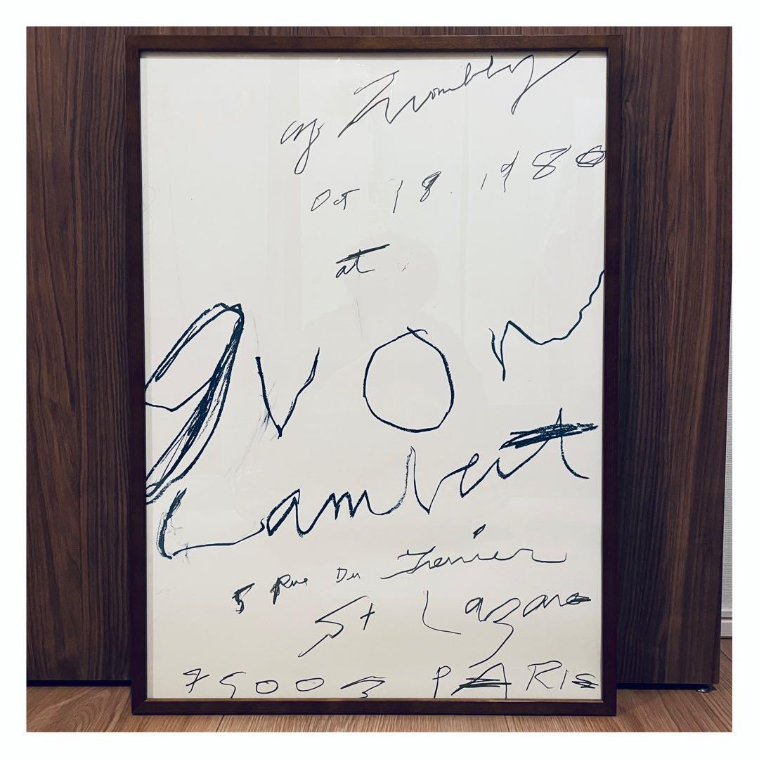 本国パリ完売! Cy Twombly - Print (1980) 復刻ポスター