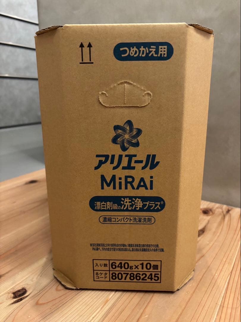 アリエールMiRAi 洗浄プラス 詰め替え用 640g 6個セット まとめ売り