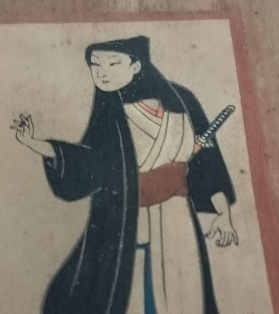 木版画桐箱 時代物 夢男木版画