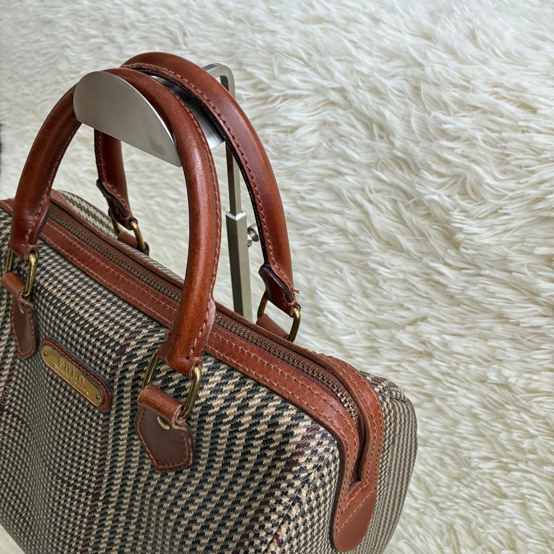 Polo Ralph Lauren ハンドバッグ チェック、千鳥柄