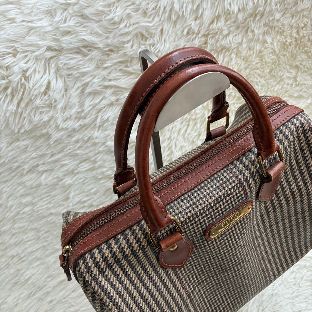 Polo Ralph Lauren ハンドバッグ チェック、千鳥柄