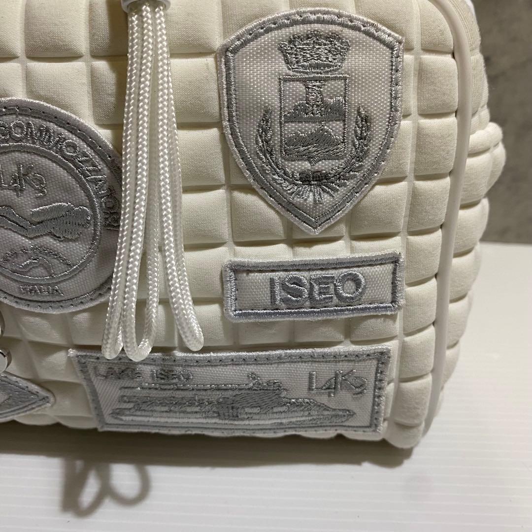 【希少】L4K3 レイク　マカロンバッグ　2WAY 　ホワイト　パッチ　完売品