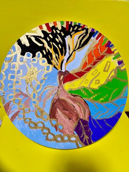 絵画　ANNA．Ｋ　蛹　自由な色