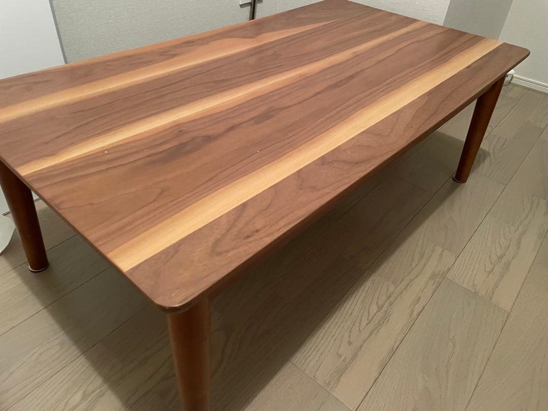 ローテーブル　おしゃれ　木目調　こたつ付き　足ガード付き　取り扱い説明書付き