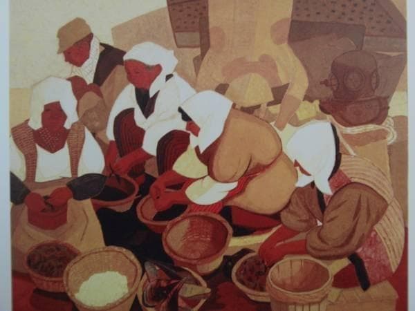 平山 郁夫、浅香、希少画集画、新品高級額、額装付、状態良好、油彩 人物