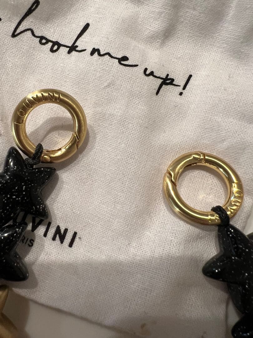 LOUVINI】 ハンドストラップ PETIT CUORE BLACK-NAVY – R deco