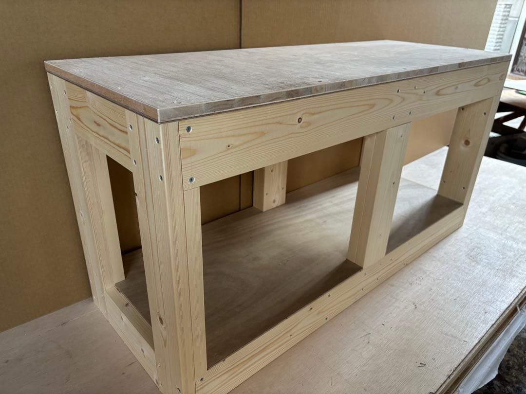 水槽台90cm用 天板厚20mm 補強柱付