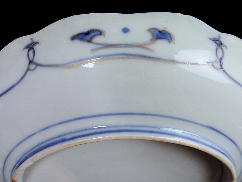 古伊万里 金襴手 陽刻 窓絵 花の図 8寸皿 E109AS-fbfq - メルカリ