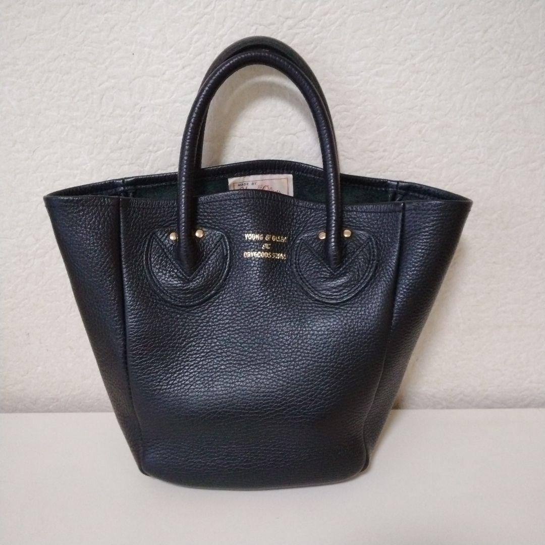 a*2様 ヤングアンドオルセン プチレザートートバッグ ブラック 2way