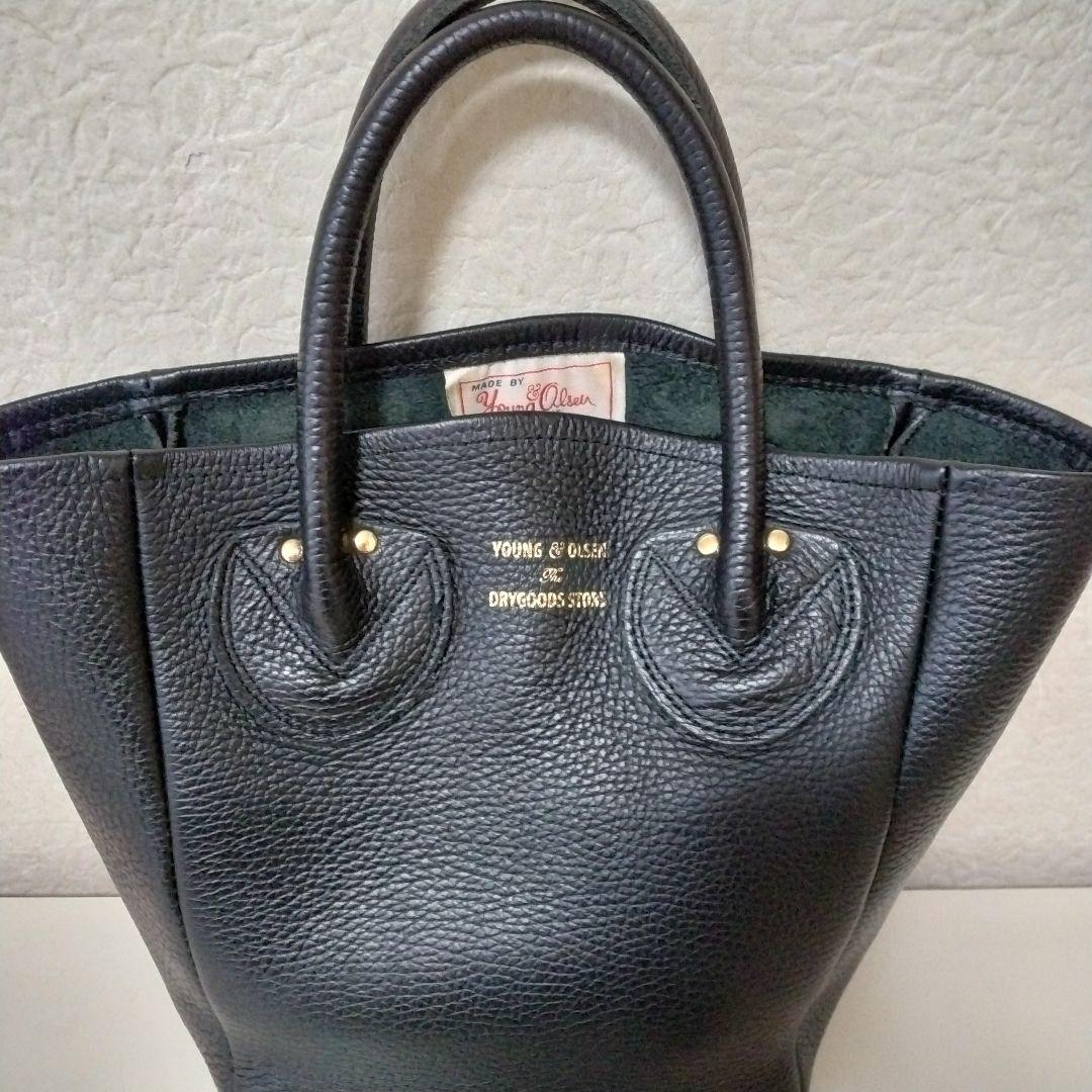 a*2様 ヤングアンドオルセン プチレザートートバッグ ブラック 2way