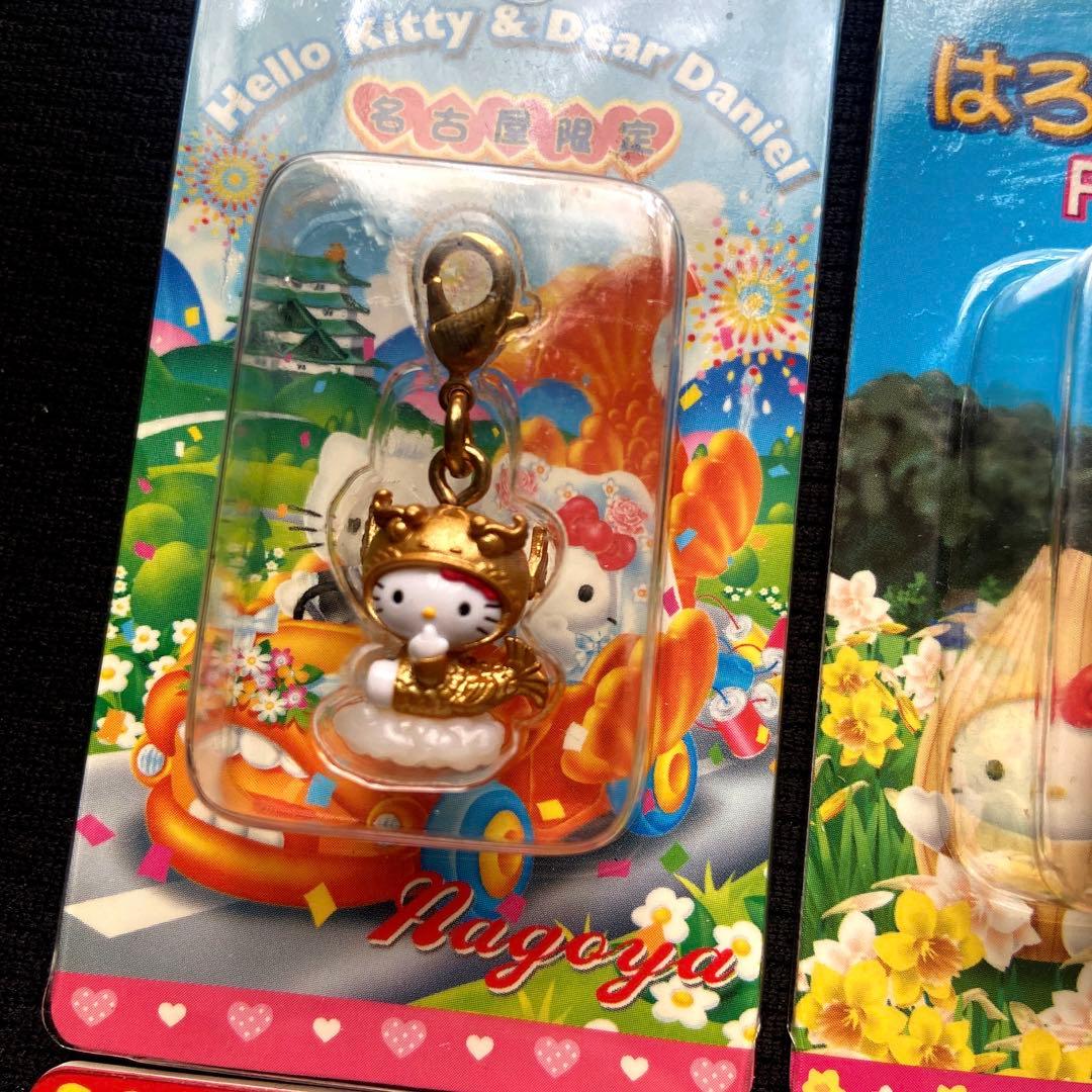 ご当地キティ マスコットチャーム根付けねつけ平成レトロ限定福井名古屋熊野古道牧場