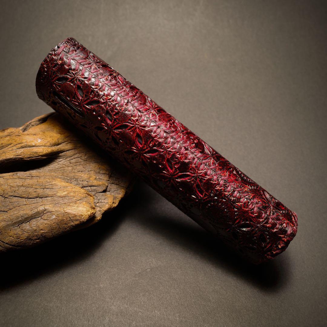 リルハイブリッド3.0 本革製ケース 3個&ステックケース１個セット 髑髏混