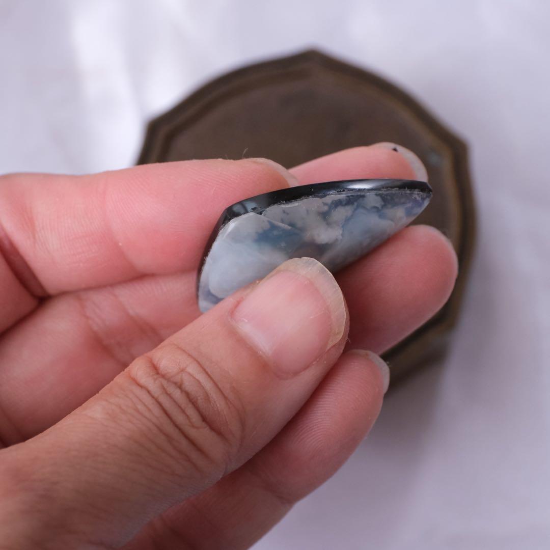 14kgfオーロラプルームアゲートペンダントトップ - メルカリ