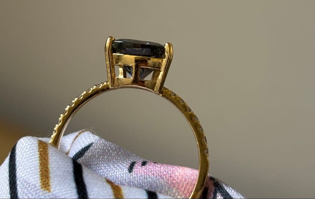 quarant’otto リング K18 ファンシーカラータンザナイト　ダイヤ