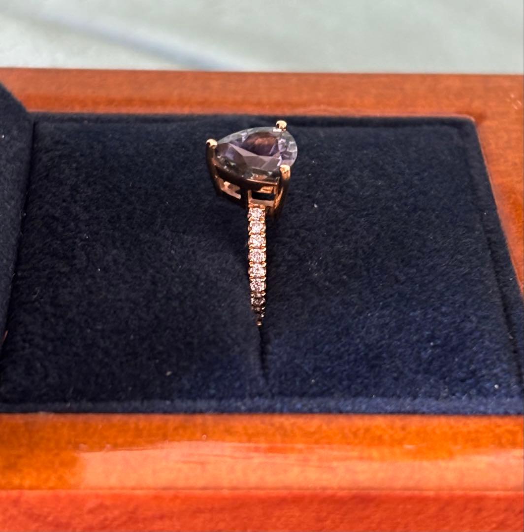 quarant’otto リング K18 ファンシーカラータンザナイト　ダイヤ