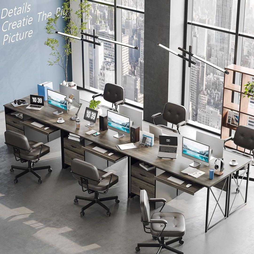 ぺんぺんさまPCデスク引き出し付幅140片袖机 キーボードスライダー付収納ラック