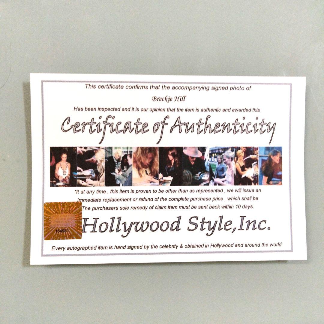 セール中…ブレッキー・ヒル直筆サイン入り2Lサイズ写真…