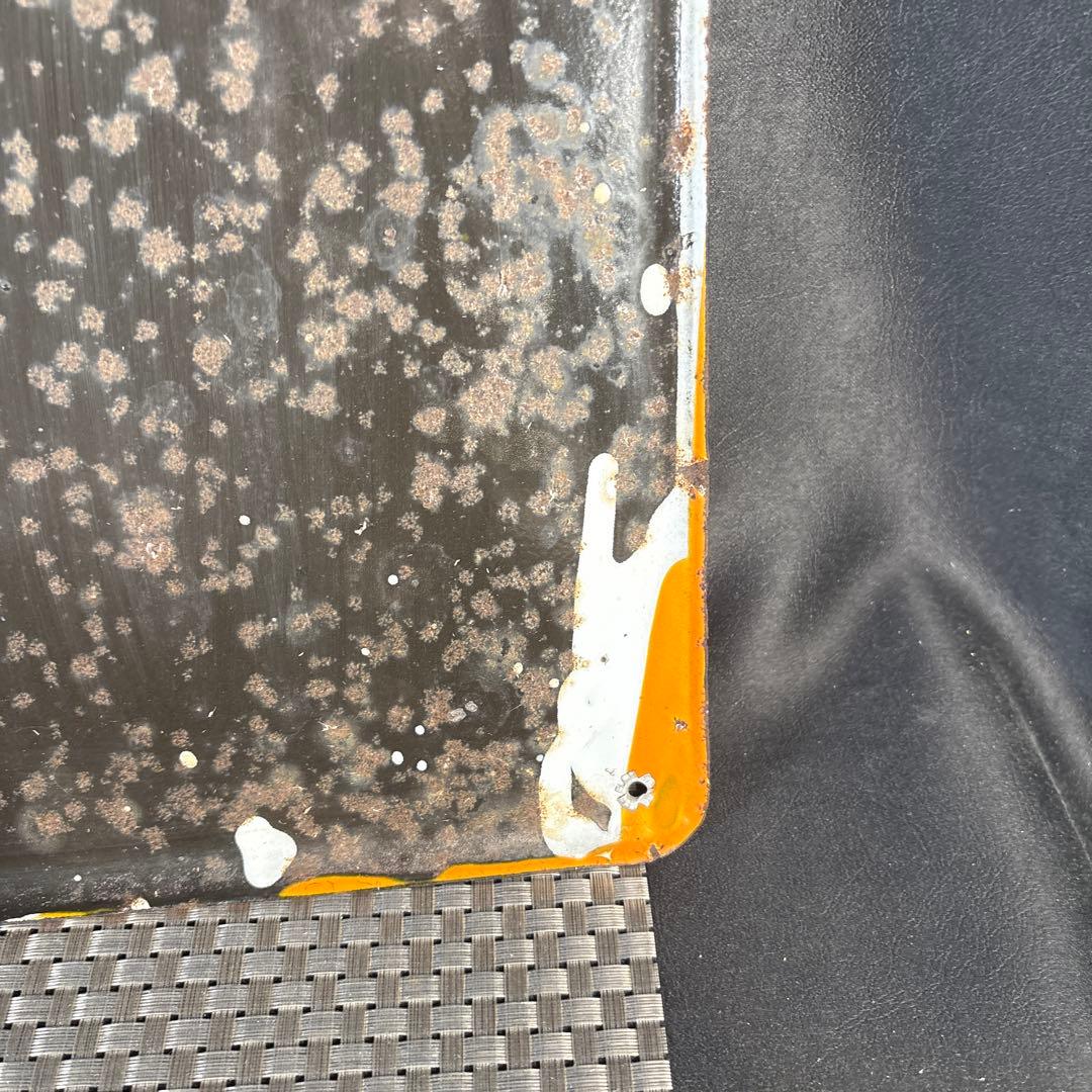 C005 ヒゲタ　しょうゆ　ヒゲタ醤油　ホーロー看板　未使用　昭和　レトロ　希少