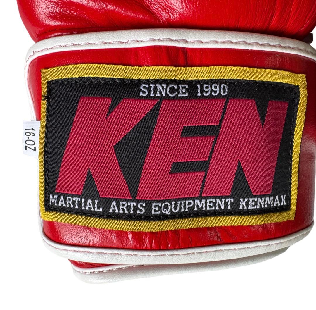 KENMAX】 ボクシンググローブ 赤 8~16oz