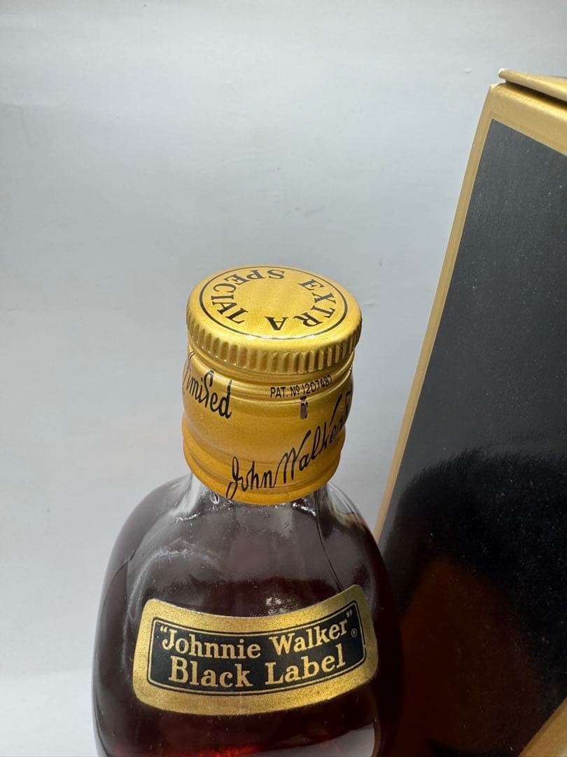 未開栓 古酒 ジョニーウォーカー 黒ラベル 金キャップ 750ml - メルカリ