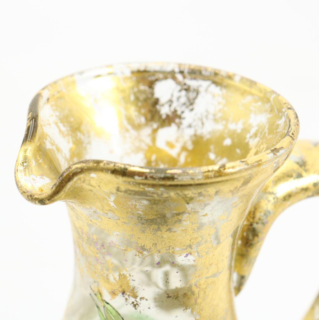 寺田正作 伽羅須装飾画 澂 ガラス トルコキキョウ 在銘 共箱 V517