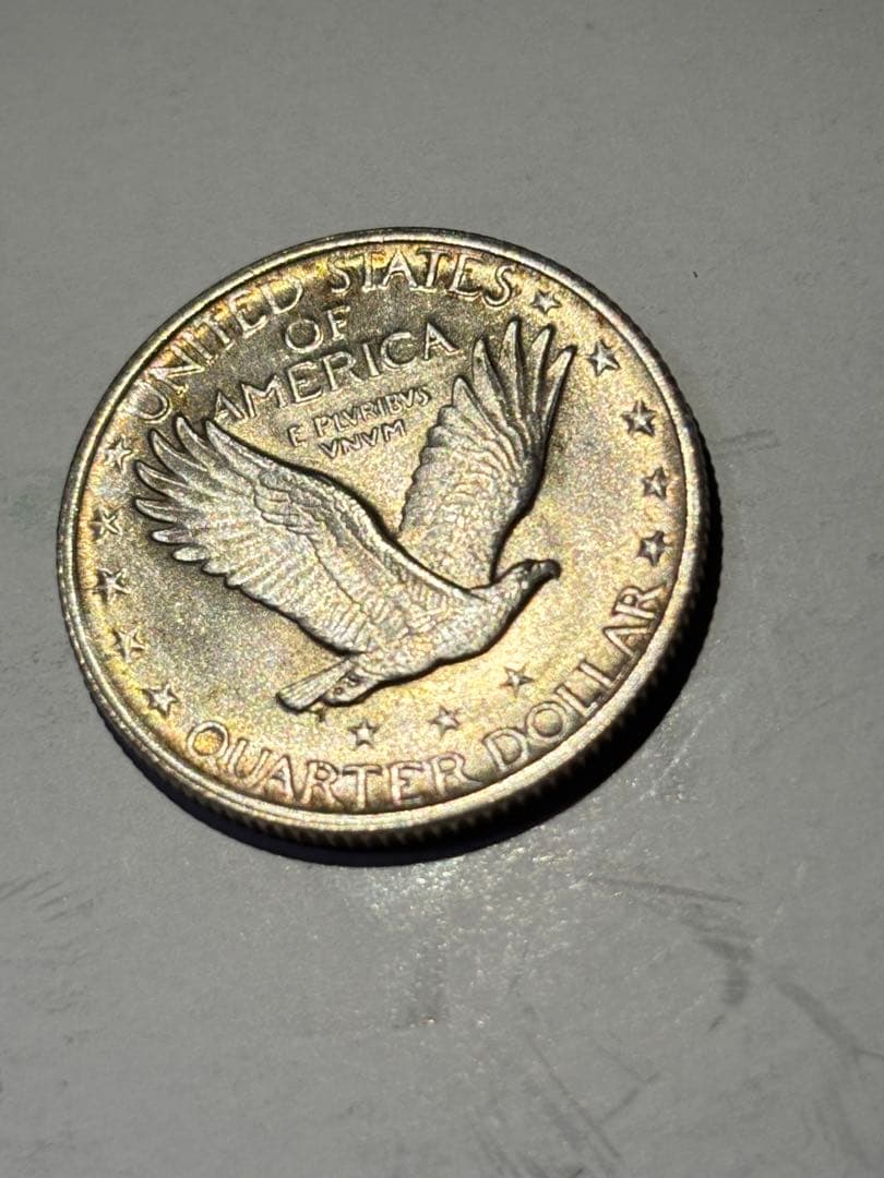 アメリカ 25セント銀貨 1920年 古銭 外国コイン クォーターダラー