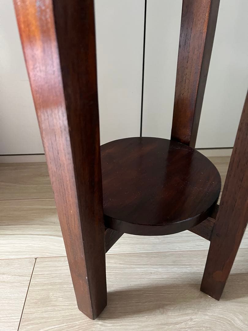 天然木 チーク サイドテーブル30cm