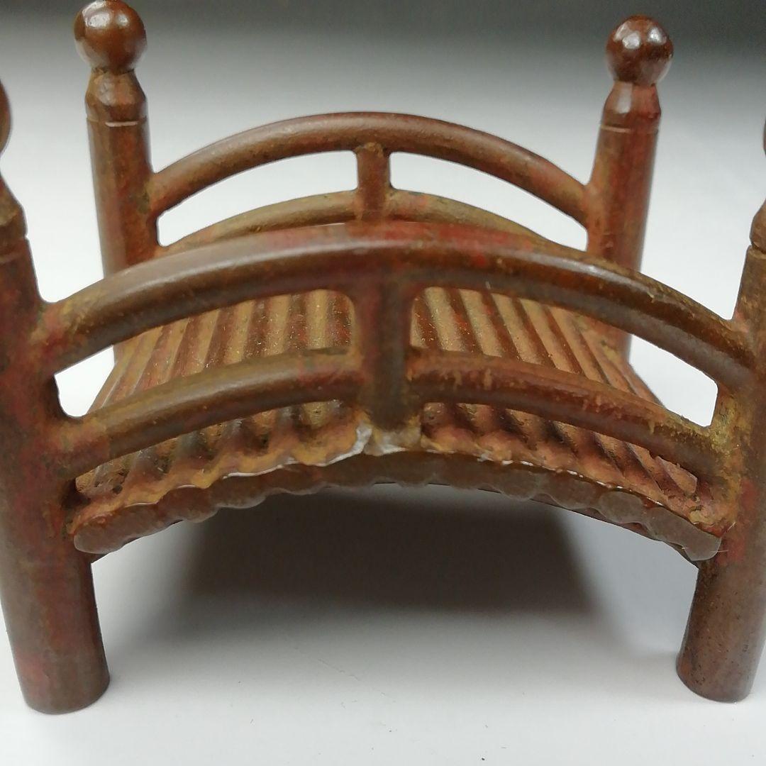 Ｔ６８２　蓋置　『橋　鋳銅蓋置』『伊波慶州』　共箱　茶道具