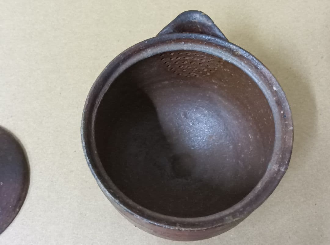 備前焼　人間国宝　藤原啓　作　宝瓶　茶器