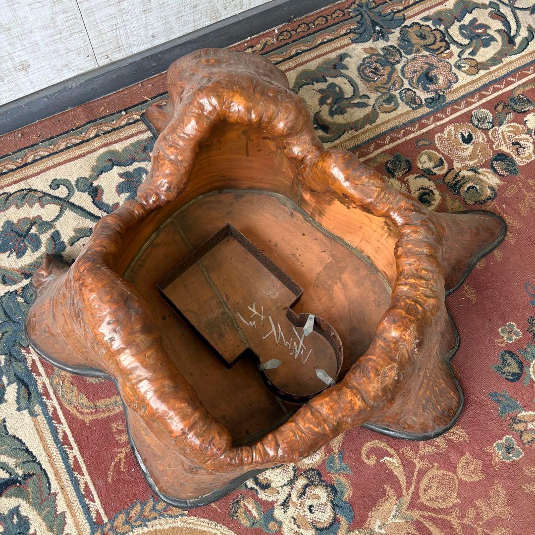 昭和レトロ 古家具 屋久杉 切り株火鉢 天然木製 大型火鉢 囲炉裏 古