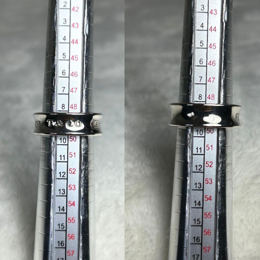 【極美品】ティファニー 1837 ナローリング 9.5号 SV925 保存袋