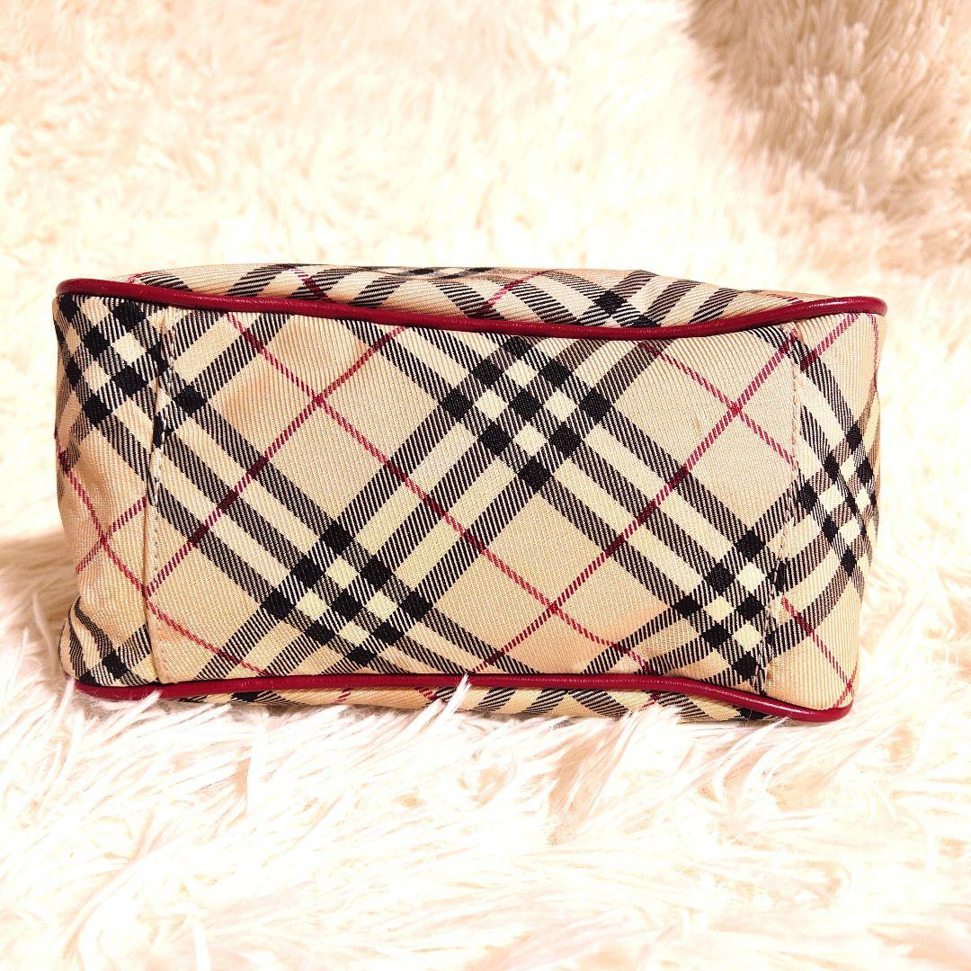 バーバリー ロゴプレート ミニハンドバッグ サイドベルト ノバチェック