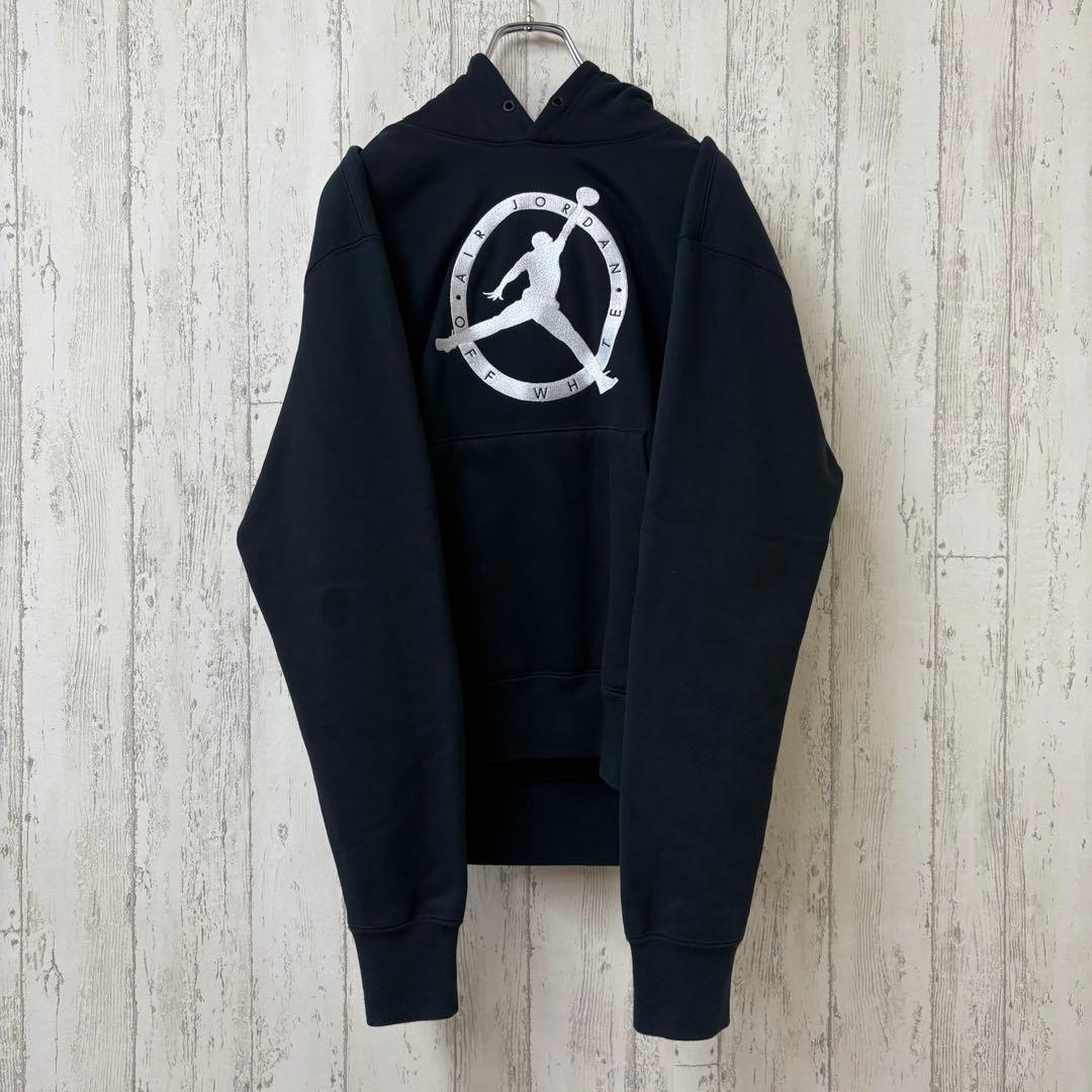 【激レア】AIR JORDAN OFF-WHITE パーカー　スウェット　刺繍
