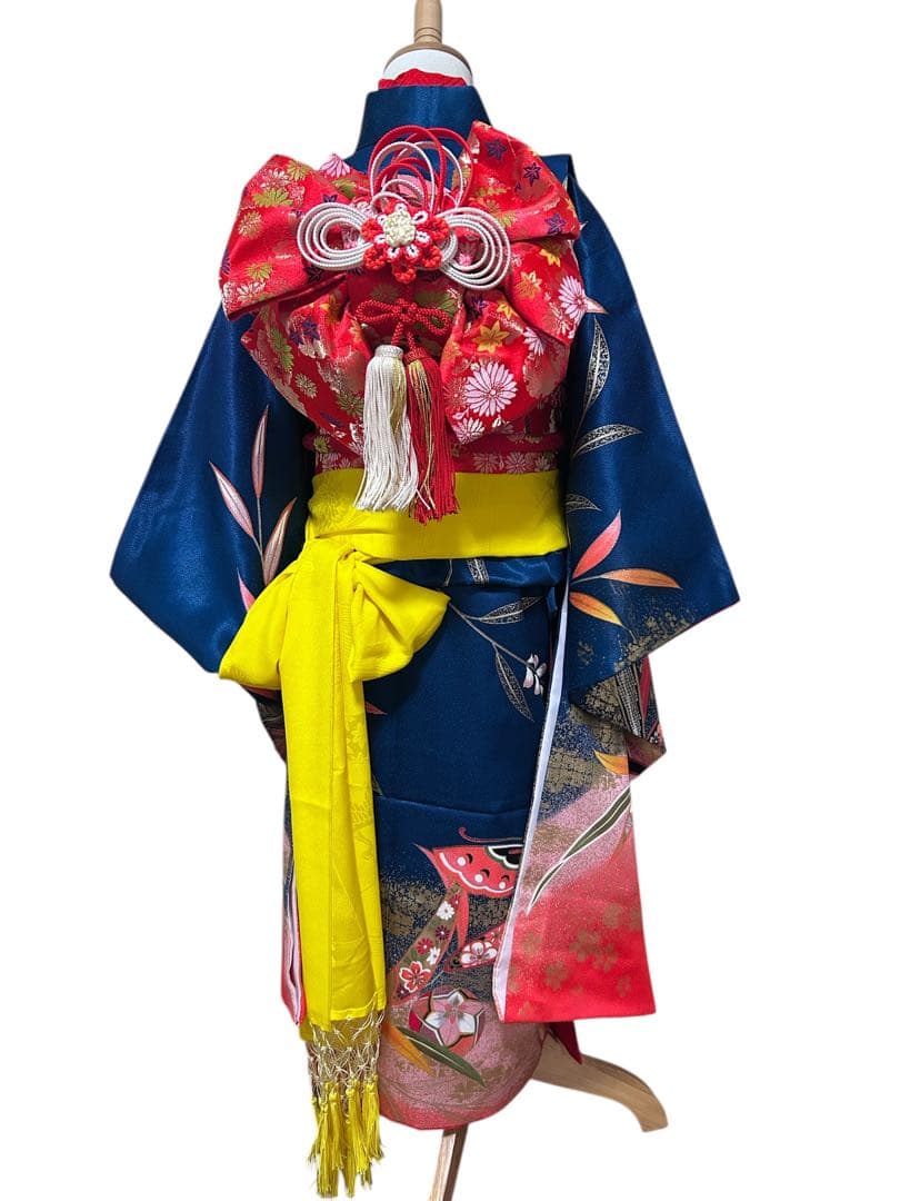 お買い得品♡七五三　7歳　女の子　フルセット　藍色