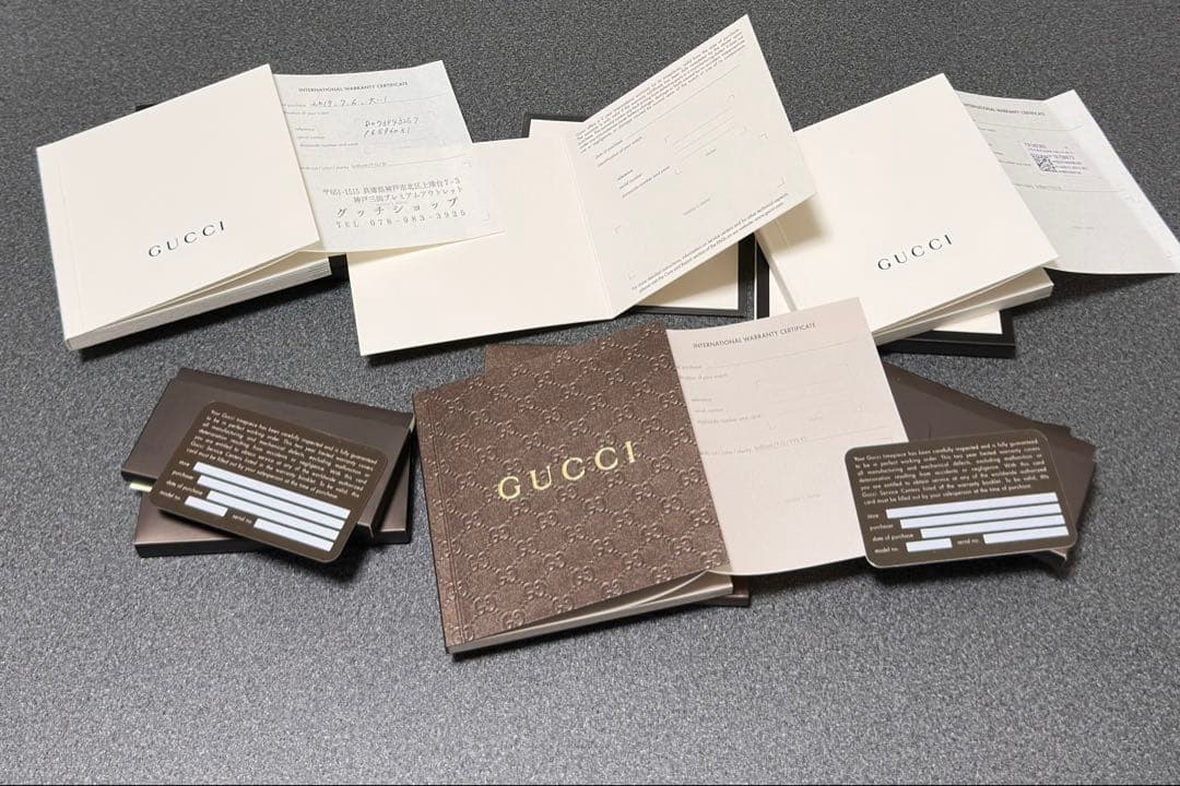 GUCCI 時計　説明書　冊子　6冊