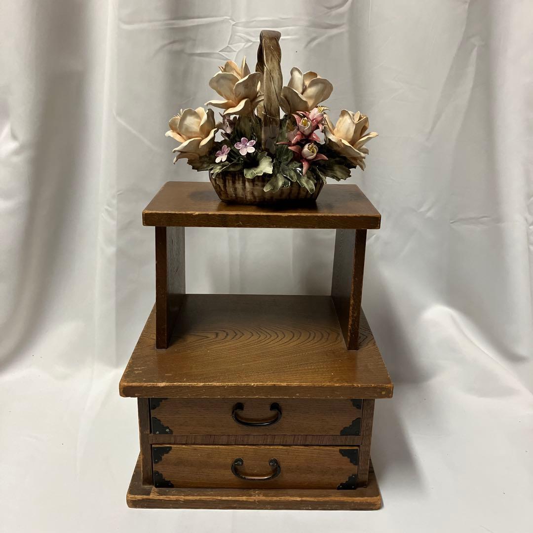 1087 踏み台 飾り棚 展示台 陳列台 古家具 古道具 レトロ ステップ