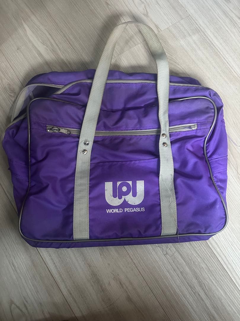 ワールドペガサス スクールバッグ スクバ 旧ワッペ 紫色 パープル