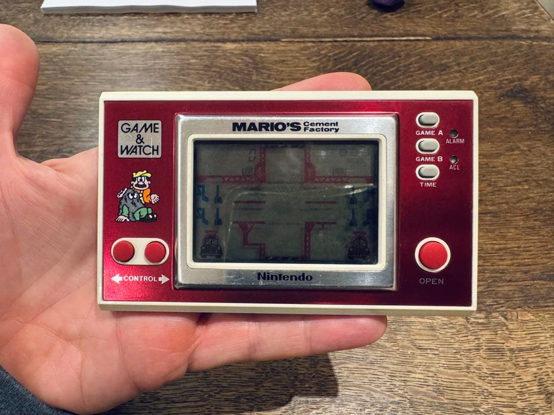 Nintendo Mario's Cement Factory ゲーム&ウォッチ