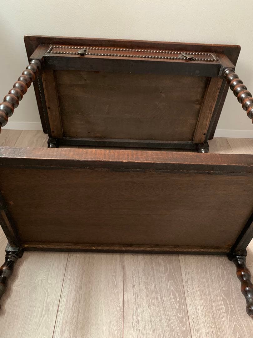 英国アンティーク ライティングビューロー チェスト 鍵付き スペイン家具