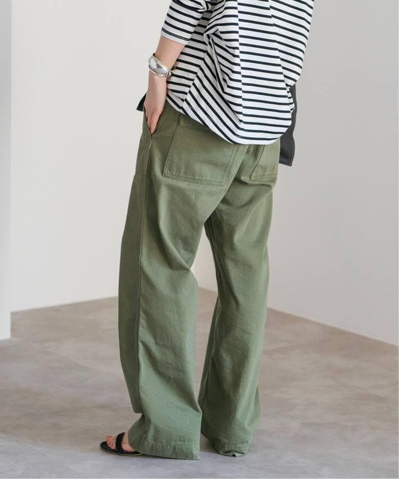 新品 Spick and Span ルーズベイカーパンツ＊カーキ＊38