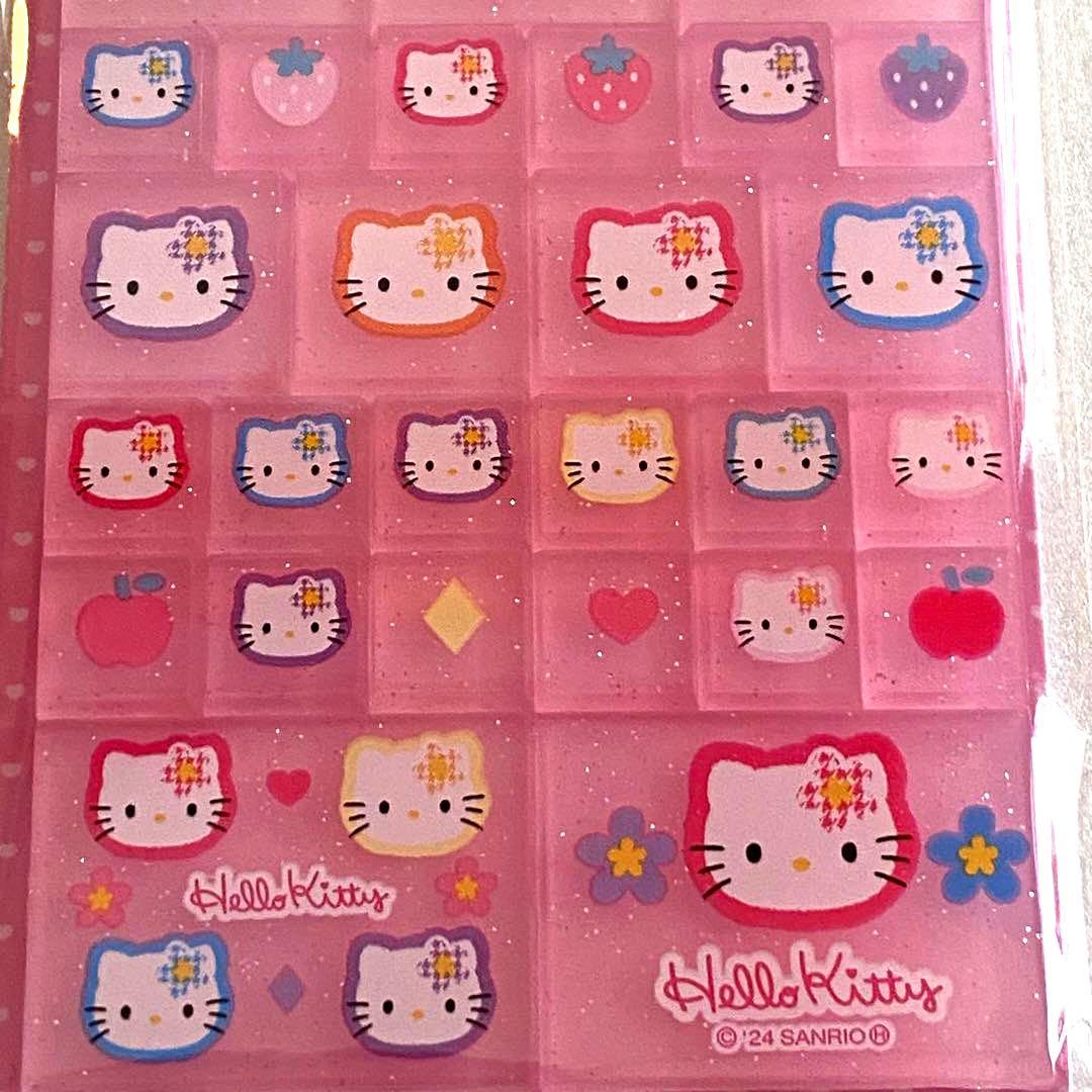 レア ハローキティHELLO KITTY 90sタイルシール カオハナサンリオ