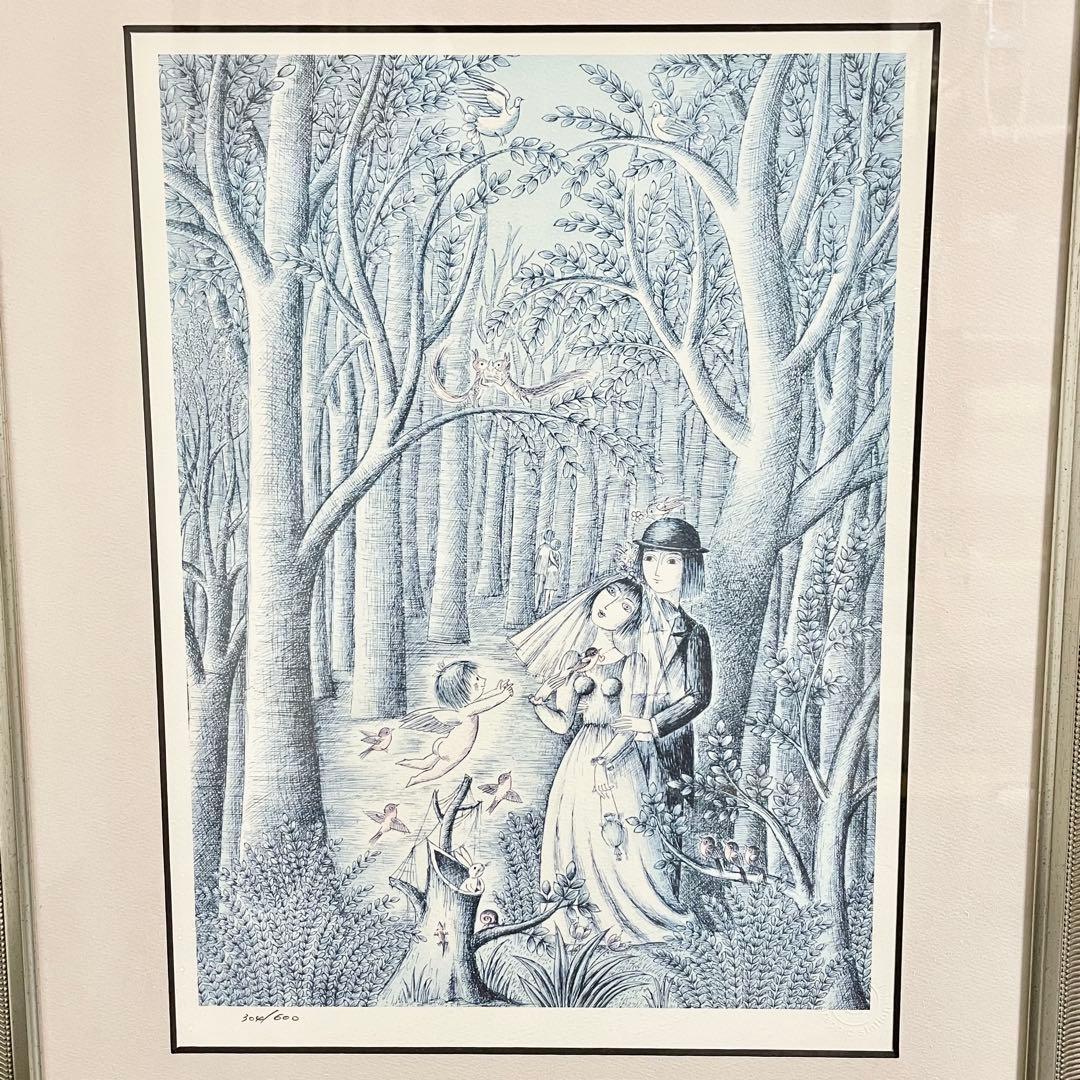 レイモンペイネ 熱望の小道 ダイヤモンド スクリ ニング 額装 304 600