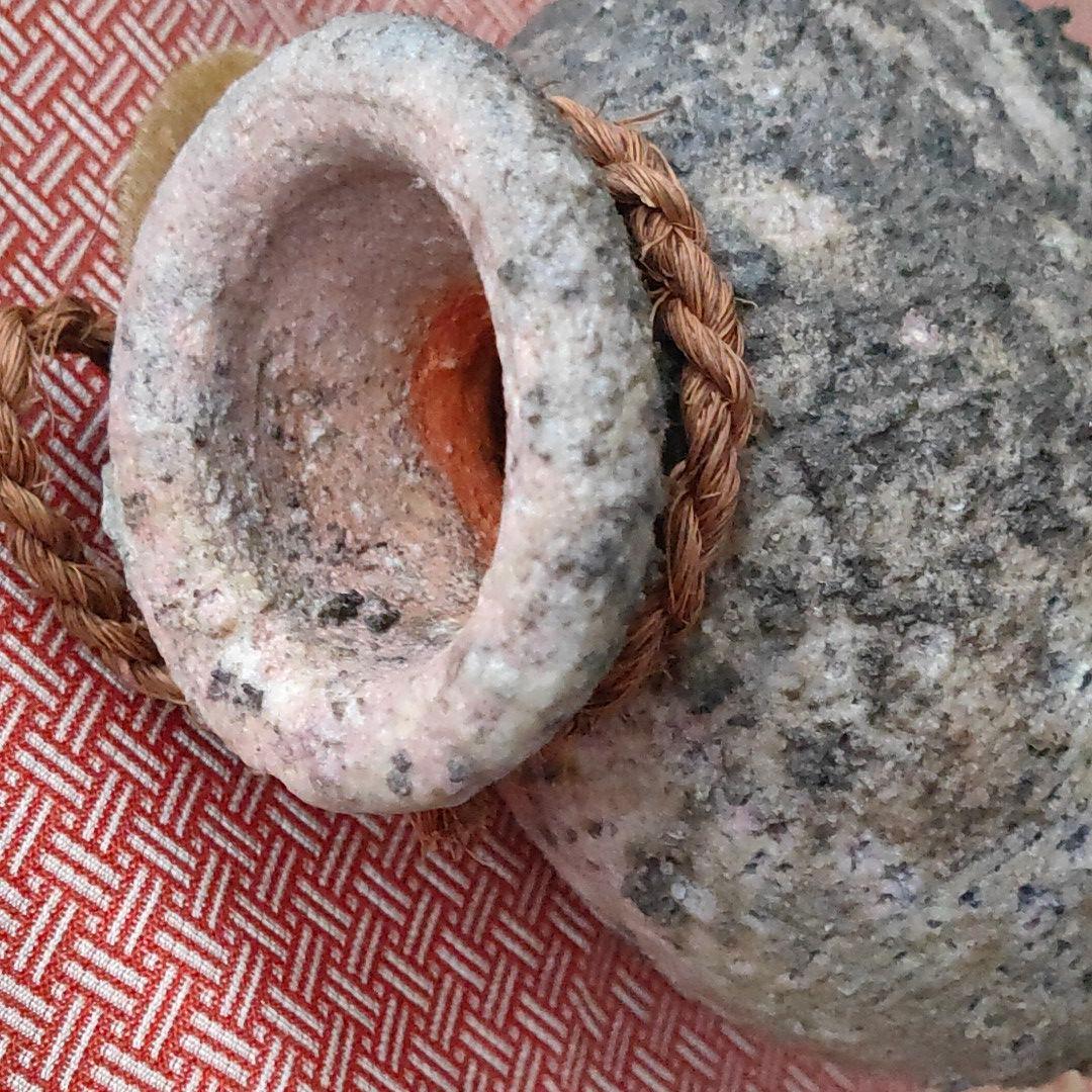 ベン・コーエン　焼締窯変 掛花入れ　越前 C