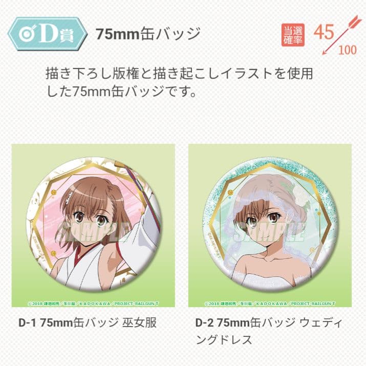 【コンプリート】御坂美琴 Birthday 投票くじ 2024 D賞