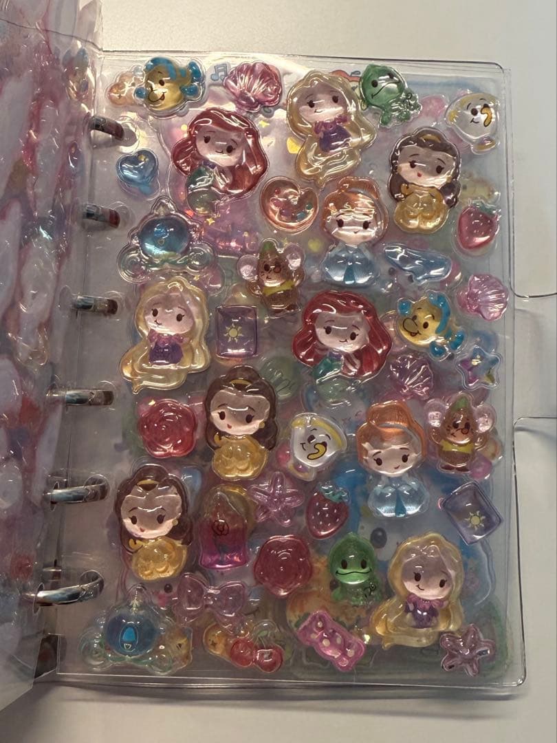 ひ*り様 シール帳完成品　キーホルダー付　ボンボンドロップシール　おはじきシール