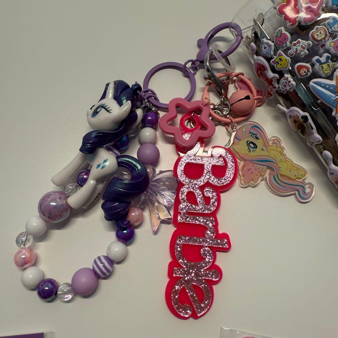 ひ*り様 シール帳完成品　キーホルダー付　ボンボンドロップシール　おはじきシール